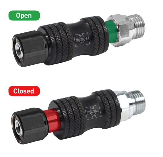 XS Scuba Highland Deluxe Inline Second Stage Shut Off – LP Gas Shutoff Adapter for Technical Diving