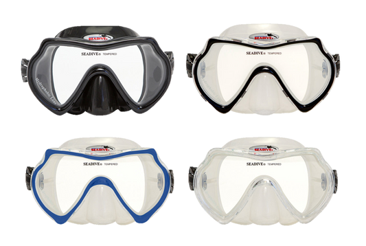 XS Scuba SeaDive Eagleye Hydrophobic Mask – Anti-Fog Single Lens Scuba Diving Mask