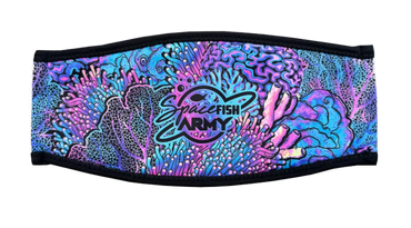 Spacefish Army Coral Kaleidoscope Neoprene Mask Strap Cover