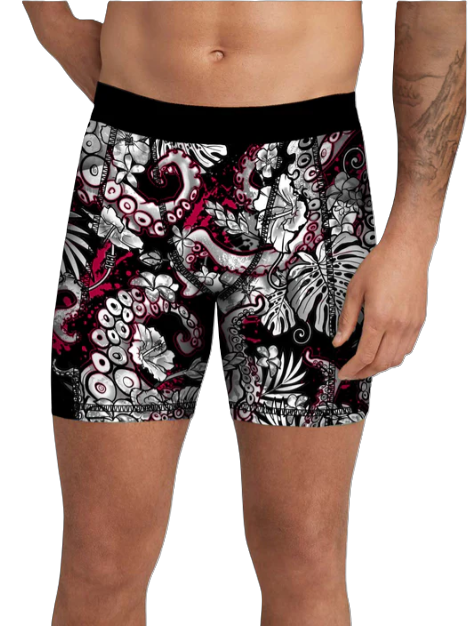 Spacefish Army Octopower Eco Scuba Jammer Shorts – Men’s Recycled Swim & Activewear