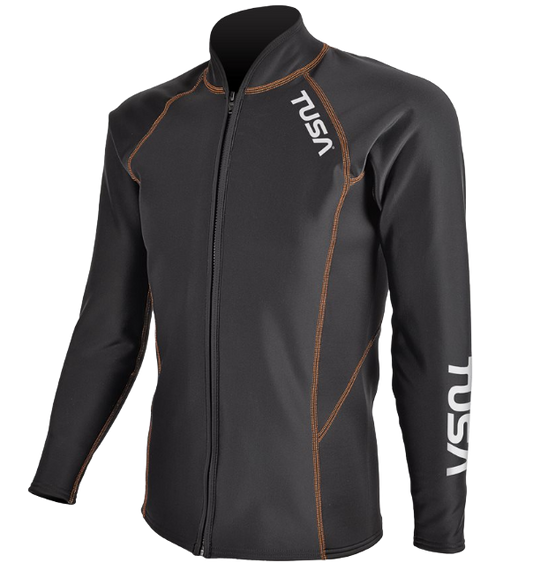 TUSA Men's Aqua Thermal Top – Full-Zip Thermal Water Top