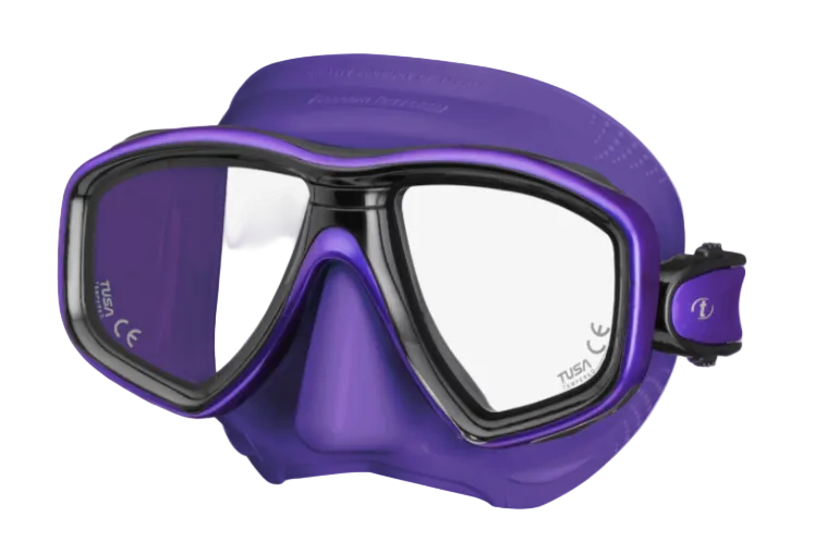 TUSA Freedom Ceos Mask – Low Volume Premium Scuba & Snorkeling Mask with Freedom Technology Vivid Purple