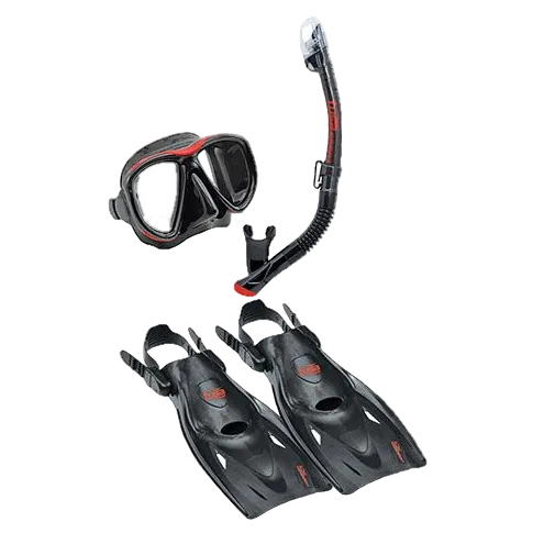 TUSA Adult Snorkeling Set – Mask, Snorkel & Full Foot Fin Package