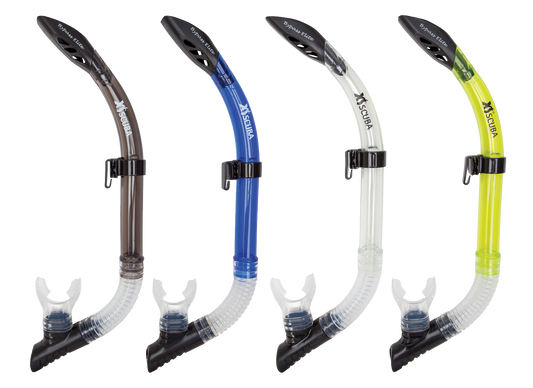 XS Scuba ByPass Elite Snorkel – Streamlined Semi-Dry Snorkel with Purge Valve