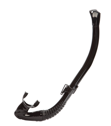 XS Scuba Cargo Roll-Up Snorkel – Compact Silicone Backup Snorkel Black