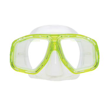 XS Scuba OceanWays Goby Mask – Youth Scuba & Snorkeling Mask for Kids and Smaller Faces - Yellow