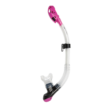 XS Scuba Passage Dry Snorkel – Advanced Dry Top Snorkel with Purge Valve - Pink