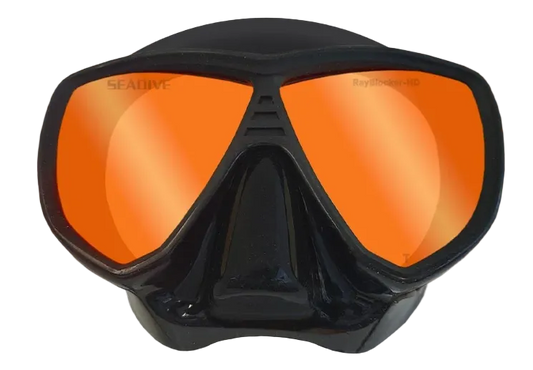 XS Scuba SeaScape RayBlocker-HD Mask – Frameless 2-Window Dive Mask with High Definition Lenses