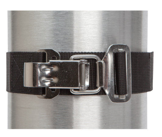 XS Scuba Stainless Steel Cam Strap – Quick Release BC Tank Strap