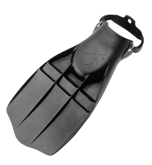 XS Scuba Turtle Fins – Classic Rubber Scuba Fins with Optional Spring Straps