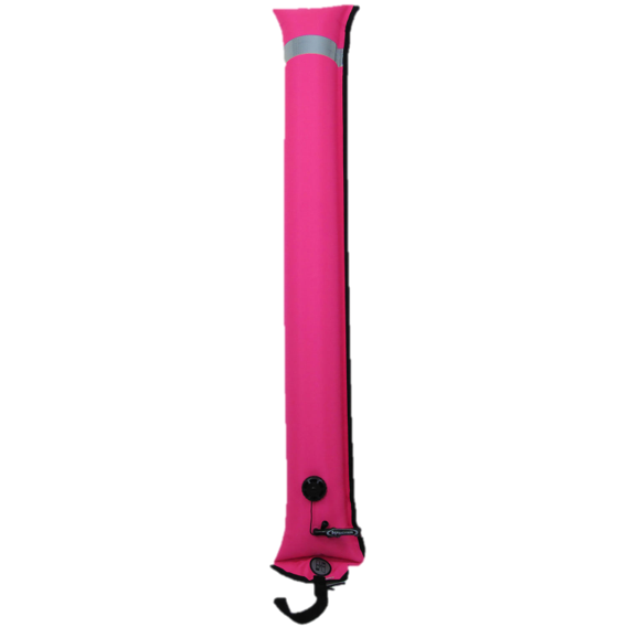 Halcyon Big Closed-Circuit Diver Alert Marker (DAM) – 4.5 ft Surface Marker Buoy - Pink