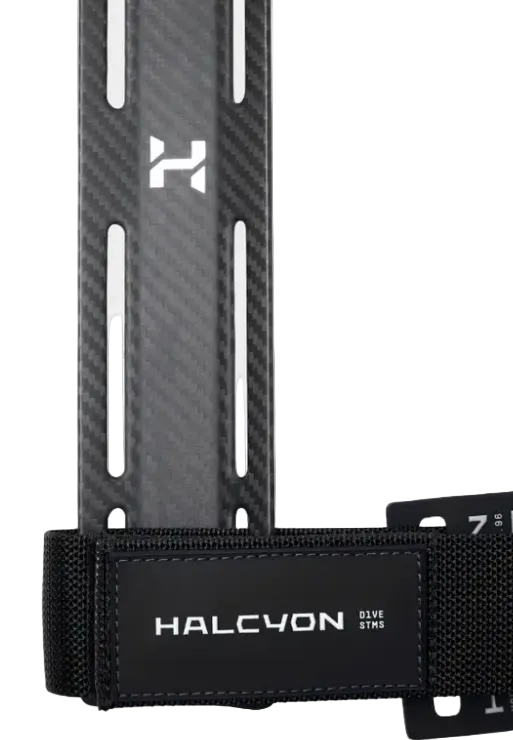 Halcyon Carbon Fiber Single Tank Adapter – Lightweight STA with Cam Strap & RAW Options