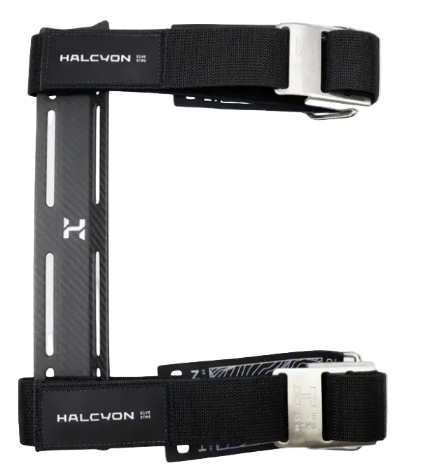 Halcyon Carbon Fiber Single Tank Adapter – Lightweight STA with Cam Strap & RAW Options