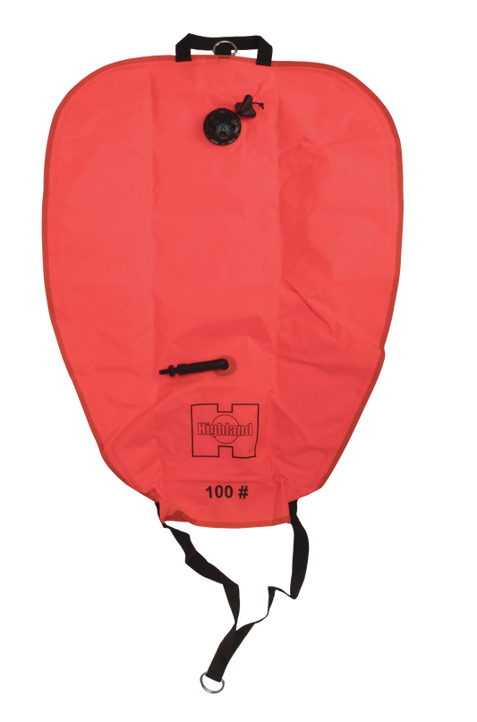 Highland 100lb Lift Bag – Technical Diving Lift Bag with OPV & Carry Pouch