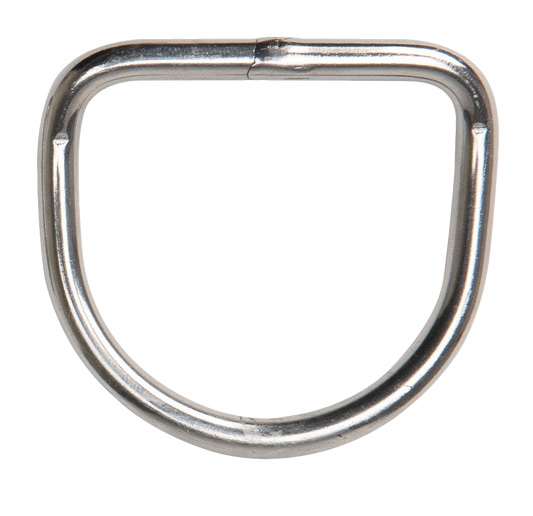 XS Scuba Highland 2.0" Stainless Steel Welded Angled D-Ring – 6mm 316 Stainless Steel Harness Hardware