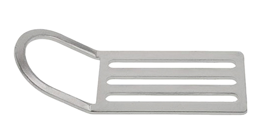 XS Scuba Highland 4-Bar Slide with Angled D-Ring – Stainless Steel Harness Hardware for 2" Webbing