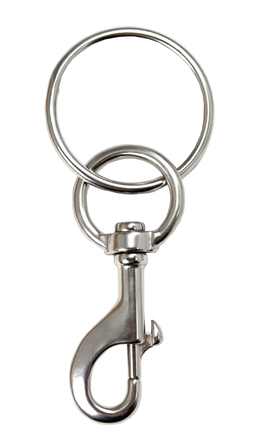 XS Scuba Highland 4.75" Stainless Steel Bolt Snap with 1.75" Ring – 316 Stainless Steel Technical Diving Hardware