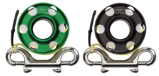 XS Scuba Highland 50 ft Aluminum Finger Spool with Dyneema Leader & Bolt Snap