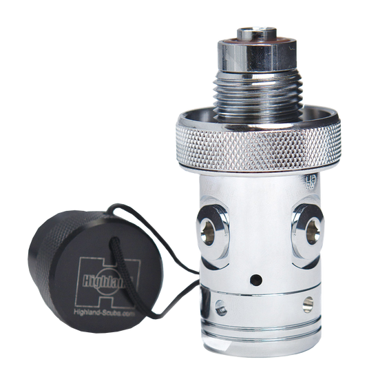 XS Scuba Highland Compact DIN First Stage – Low Profile Nitrox Ready DIN Regulator First Stage