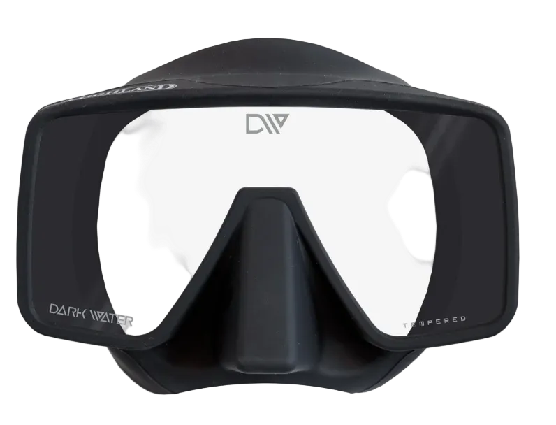 Highland Dark Water Frameless Dive Mask – Ultra-Clear Low Volume Scuba Mask