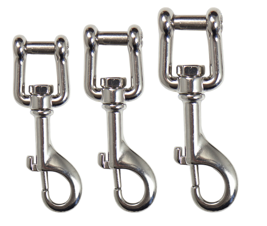 XS Scuba Highland Stainless Steel Shackle Bolt Snap – 316 Stainless Steel Dive Clip