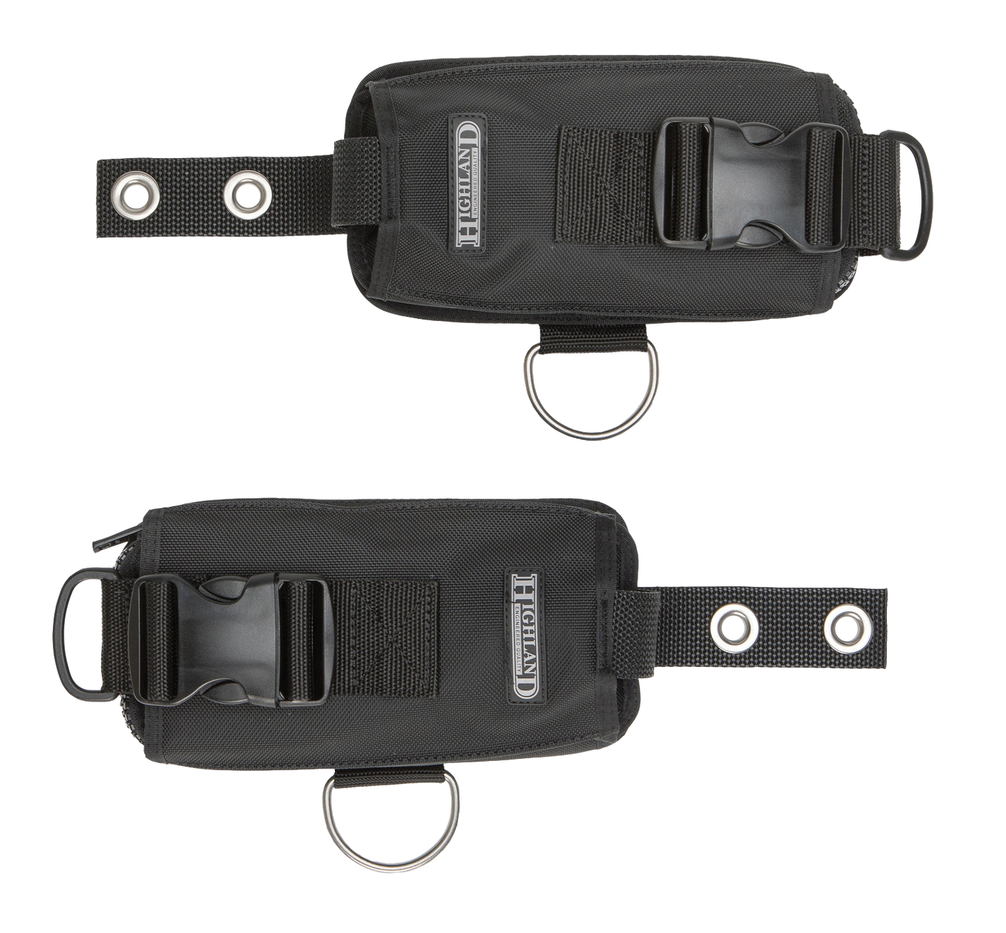 Highland Side-Slide Weight Pockets – Integrated Weight System for Backplate Harnesses