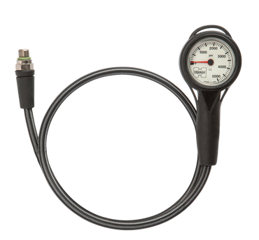 Highland Thin-Line Pressure Gauge Complete – Compact SPG with Hose & Protective Boot