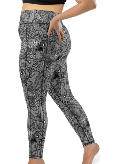 Plus Size Eco-Friendly Deep Sea Leggings
