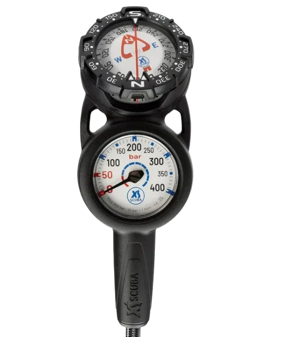 Highland QuikVu Pressure & Compass Console – Analog SPG with Precision Dive Compass