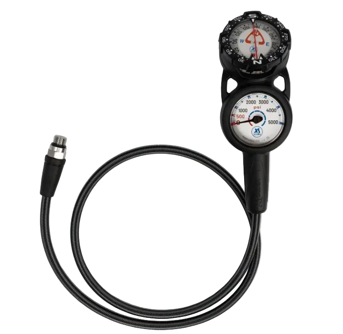 Highland QuikVu Pressure & Compass Console – Analog SPG with Precision Dive Compass