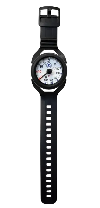 XS Scuba Highland QuikVu Wrist Depth Gauge – Compact Analog Scuba Depth Gauge