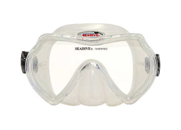 XS Scuba SeaDive Eagleye Hydrophobic Mask – Anti-Fog Single Lens Scuba Diving Mask - Clear