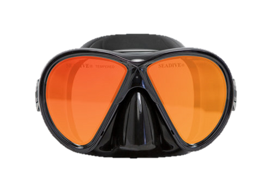 SeaDive RayBlocker-HD 2-Window Dive Mask – HD Anti-Reflective Scuba Mask