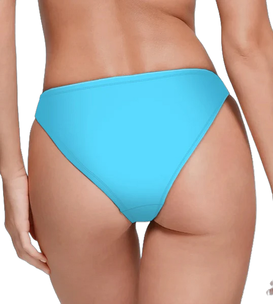 Spacefish Army Bahama Blue Eco Cheeky Bikini Bottoms – Women’s Recycled Swimwear