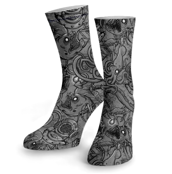 Spacefish Army Eco-friendly Deep Sea Dive Socks