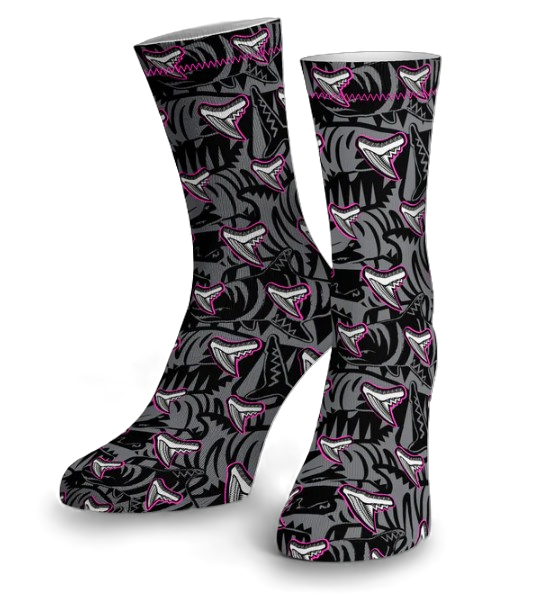 Spacefish Army Eco-friendly Tiger Shark Tribal Dive Socks