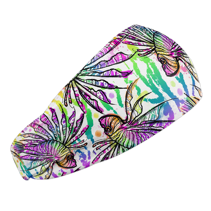 Spacefish Army Lionfish Roars EcoScubaHeadband StretchFit OneSize