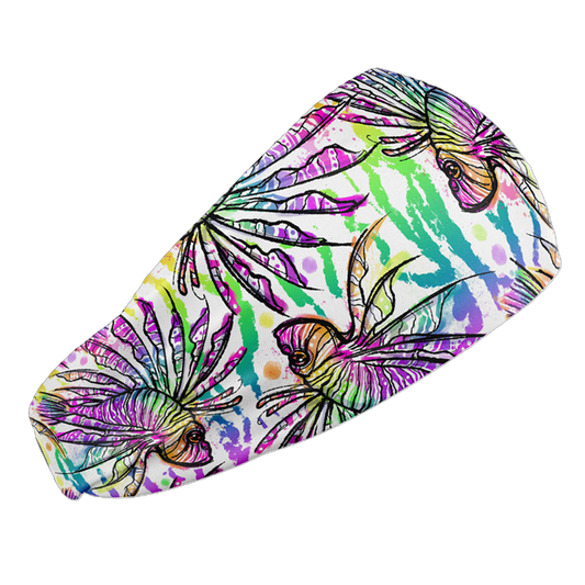 Spacefish Army Lionfish Roars EcoScubaHeadband StretchFit OneSize