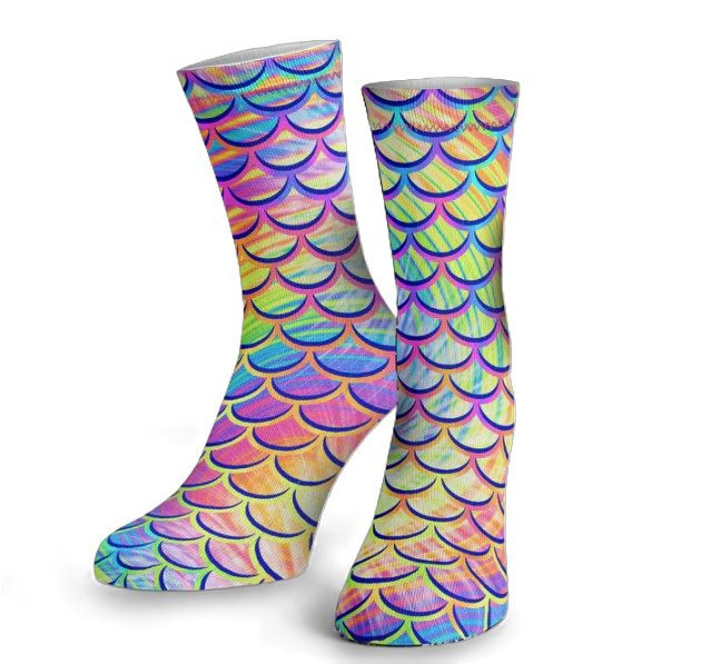 Spacefish Army Psychedelic Mermaid eco dive socks