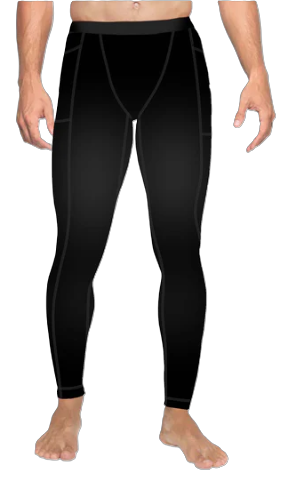Spacefish Army All Black Eco Scuba Pants – Men’s Recycled Water & Activewear Leggings