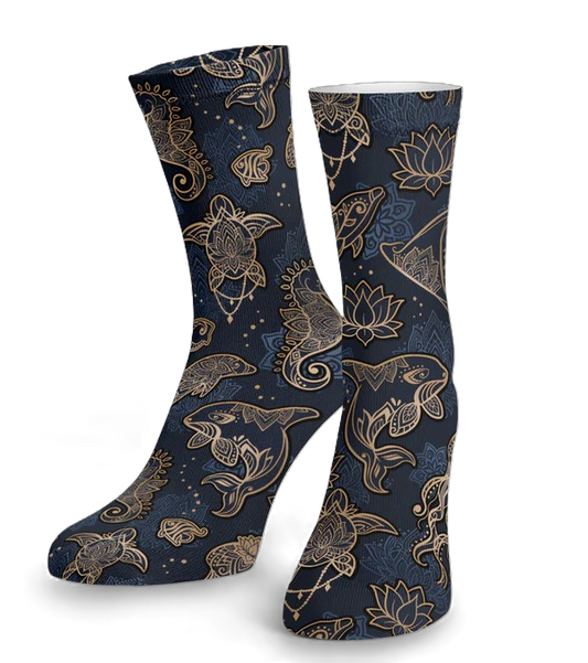 Spacefish_Army_Eco-Friendly_Ocean_Mandala_Dive_Socks