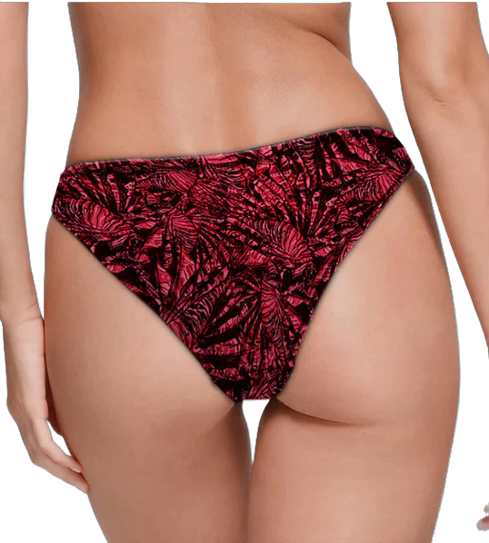 Spacefish Army Lionfish Invasion Eco String Bikini Bottoms – Women’s Recycled Swimwea