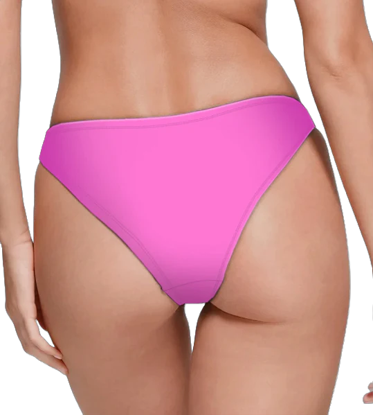 Spacefish Army Sunset Pink Eco Cheeky Bikini Bottoms – Women’s Recycled Swimwear