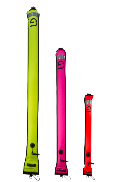 SubGravity Deluxe Surface Marker Buoy DSMB with Metal Oral/BC Inflator
