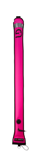 SubGravity Deluxe Surface Marker Buoy DSMB with Metal Oral/BC Inflator Hot Pink
