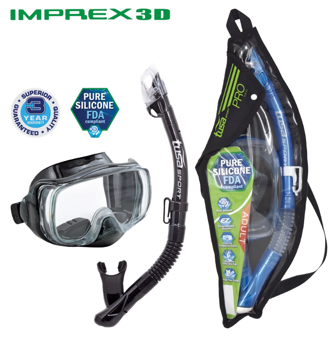TUSA Imprex 3D Mask & Dry Snorkel Set – UM-33 / USP-250