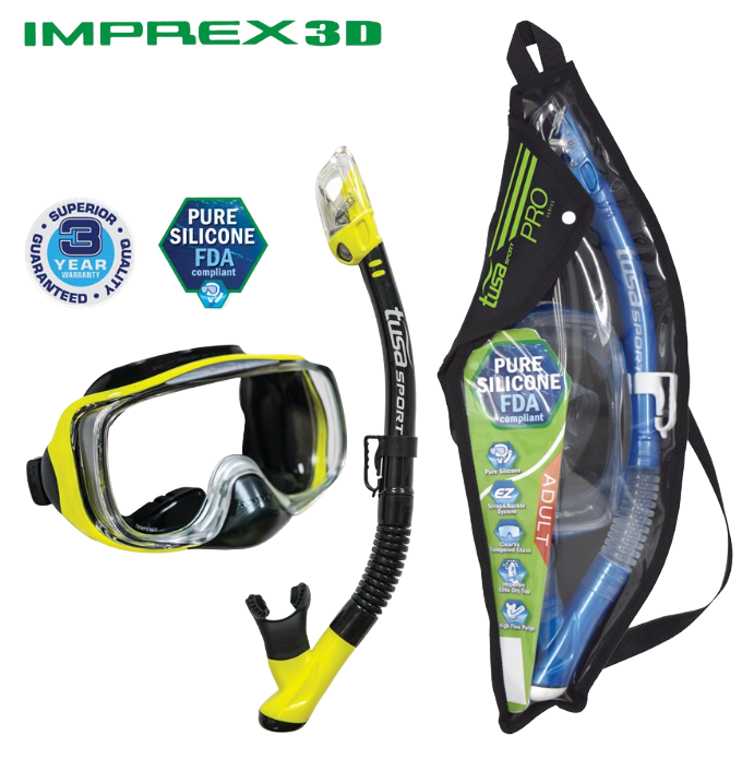 TUSA Imprex 3D Mask & Dry Snorkel Set – UM-33 / USP-250