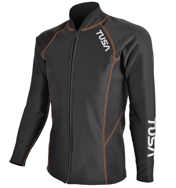 TUSA Men's Aqua Thermal Top – Full-Zip Thermal Water Top