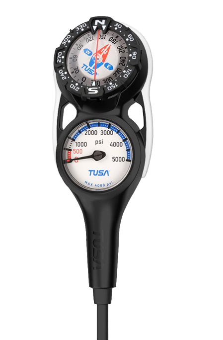 TUSA SC-0201 2-Gauge Analog Console – Pressure & Compass