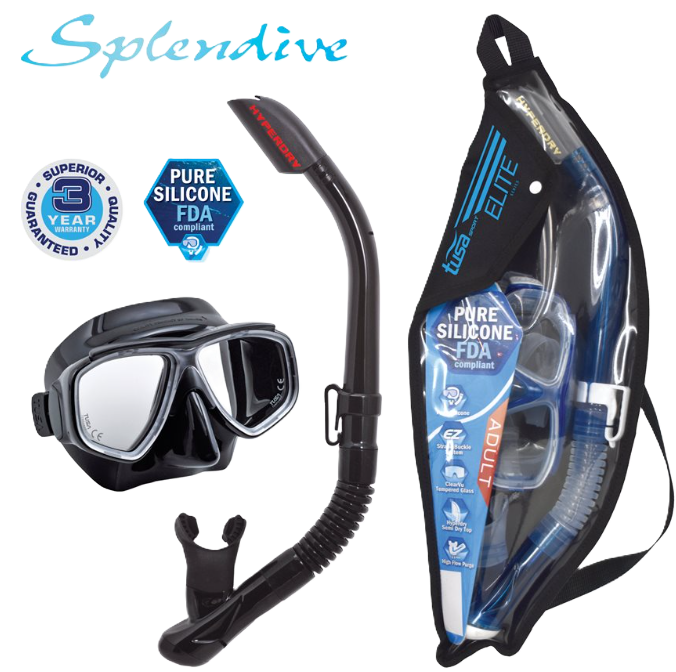 TUSA Splendive Mask & Snorkel Set – UM-7500 / USP-190